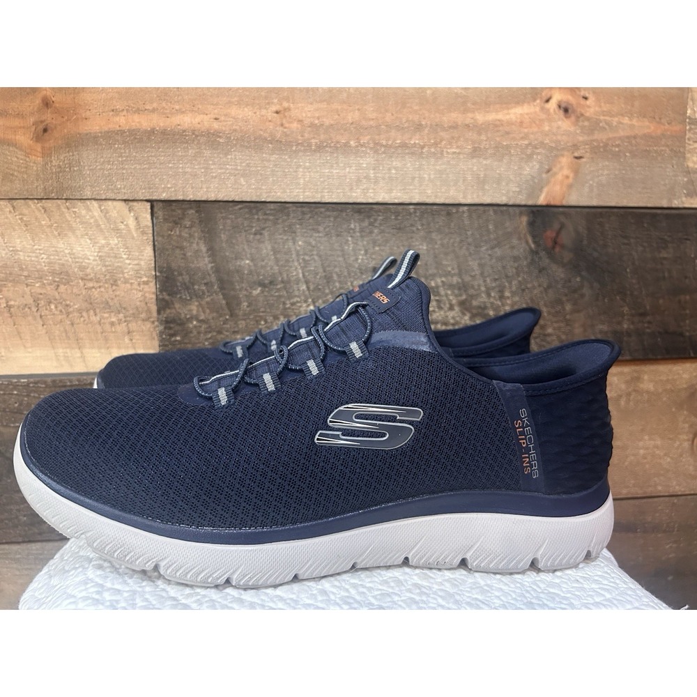 Skechers Summits High Range Mens Size 12 Blue Athletic Walking Shoes Sneakers